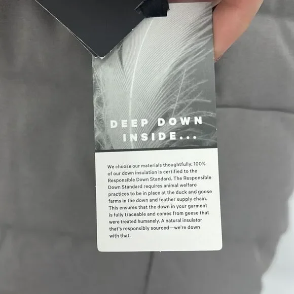 Lululemon Mens‎ Wunder Puff Vest Tech Canvas NWT Sz L Mid Warmth in Gull Gray - Picture 10 of 13